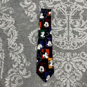 Vintage Disney Mickey Unlimited Men's Geometric Tie Multicolor
